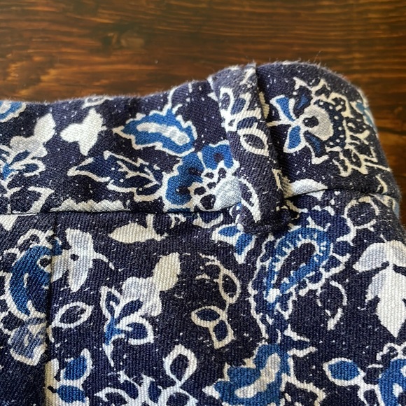 GAP Women's Signature Skinny Ankle stretch navy floral pants size 6 - Picture 9 of 10